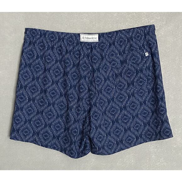 Cubavera Men's XXL Swim Shorts Drawstring Waist Blue Geo NWOT - Picture 4 of 7